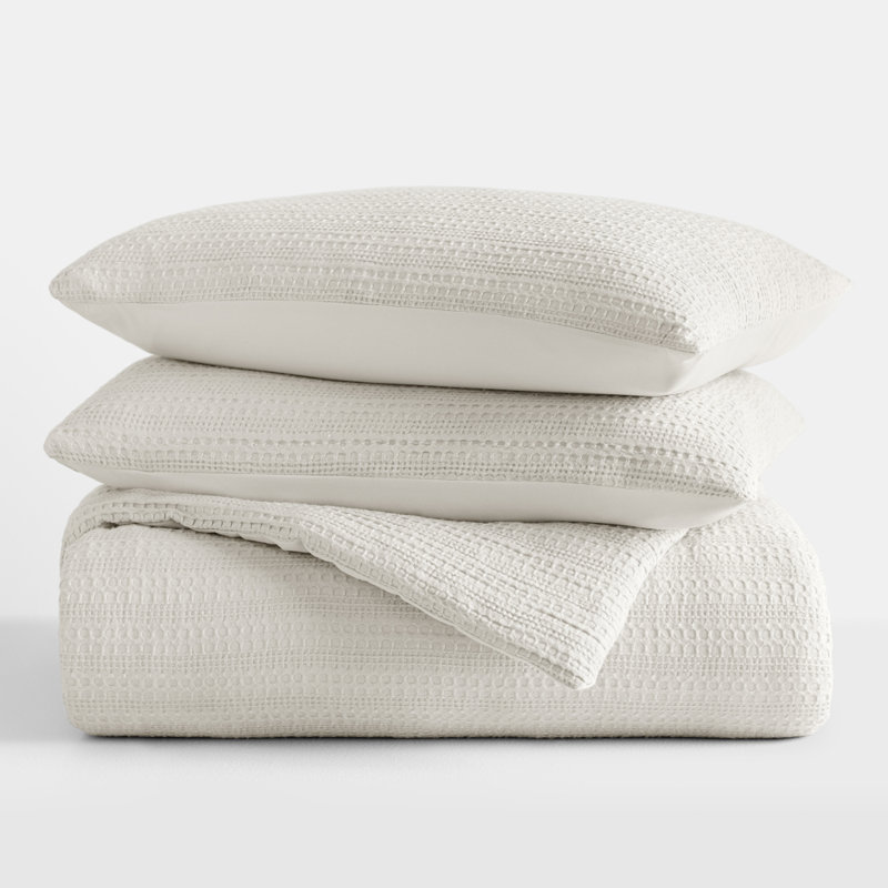 All Season Textured Down Alternative Comforter Set, Queen, Dune