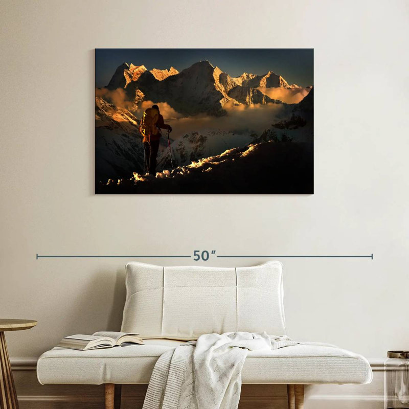 Senne Kangtega Peak Hike, 26" H x 39" W