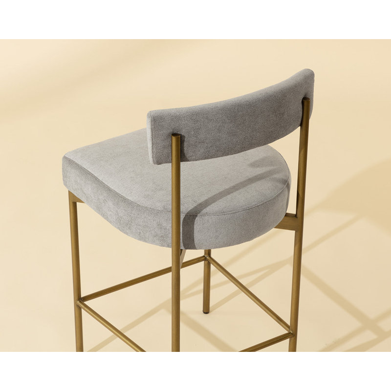 Seneca Upholstered Stool with Metal Frame