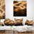 Brown Curved Waves Texture - Abstract Printed Pillow-29366407-29366411