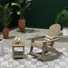 Chaise berçante d'extérieur avec table Arrir