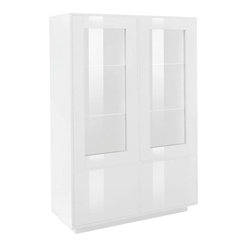 Aylssa Rectangle Accent Cabinet, Glossy White