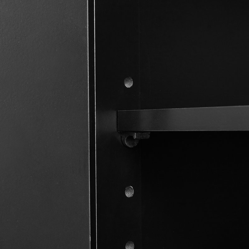 Armoire de salle de bain moderne Fenwick avec tiroirs et tablette ajustable Fenwick, Noir