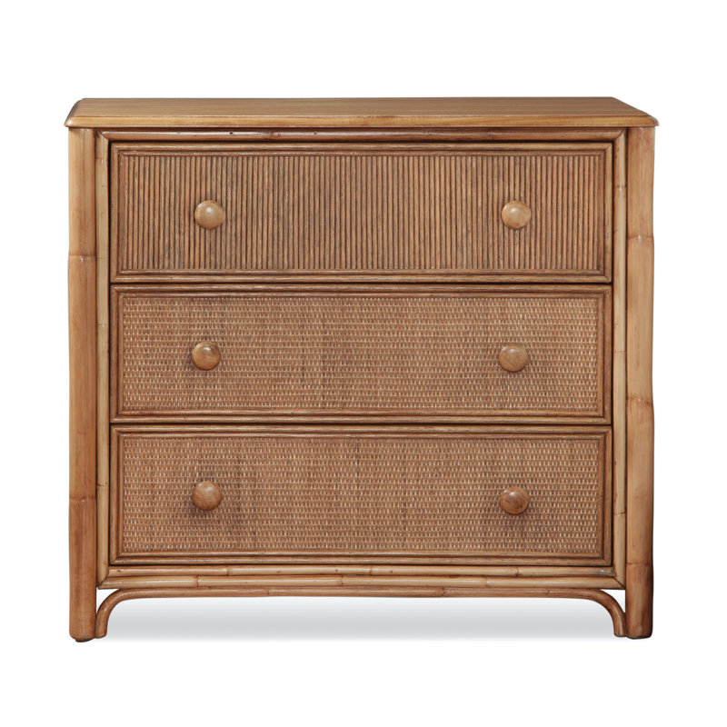 Summer Retreat 3 - Drawer Solid Wood Dresser, Honey
