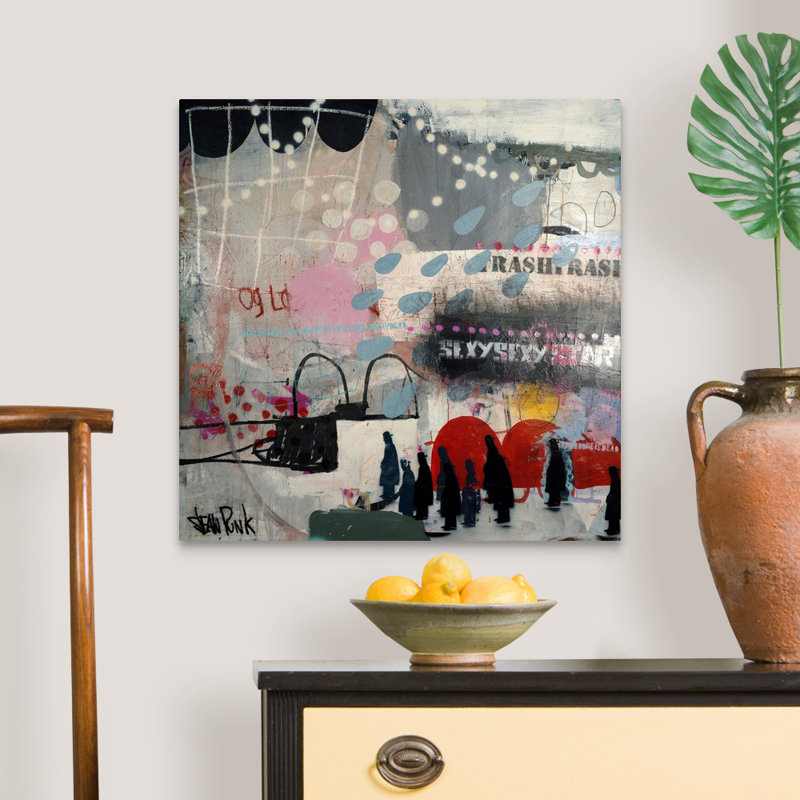 Reproduction d’art sur toile, "Travel" par punk Sean, H 24 po x l 24 po x P 1,25 po, Toile tendue