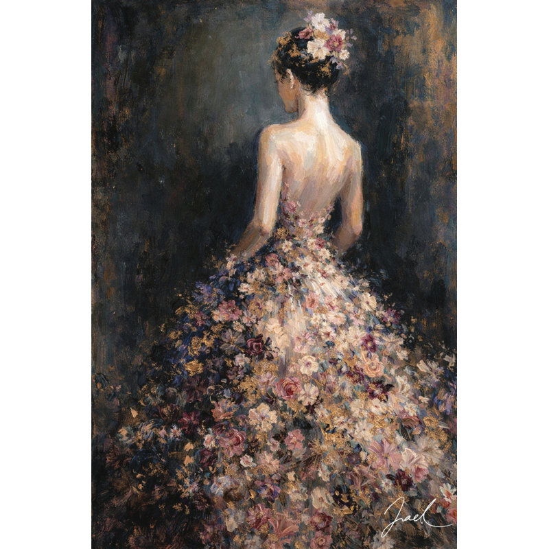 «Luminous Blush», art mural sur toile tendue, L 32 po x H 48 po x P 1,5 po