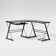 L-Shaped Glass Top Computer Desk
