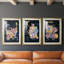 " Moonlight Flowers II " 3 - Pieces-69879481-69879482