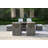 Karen Rectangular 6 - Person 71" Long Fire Pit Table Dining Set With Cushions