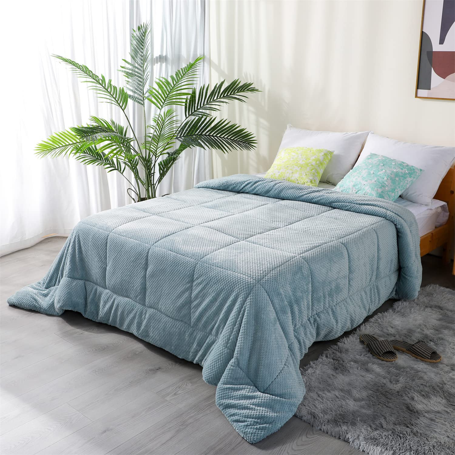 Bamboo Elegance Reversible Comforter - Premium Down Alternative