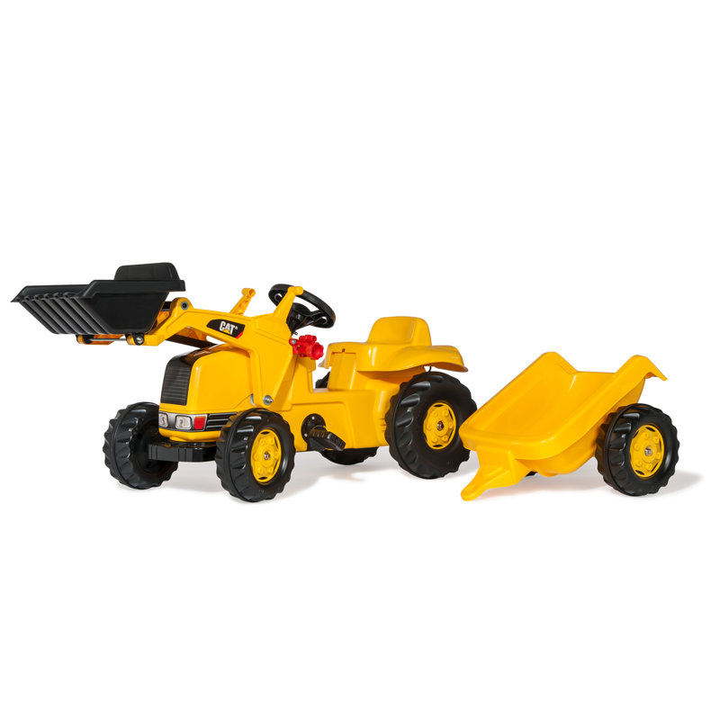 Rolly Toys Kid JCB Tractor with Frontloader & Trailer