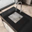 Évier de cuisine encastrable 18 po x 18 po en acier inoxydable Sus304 avec drainage optimal 18X18