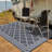 Outdoor Rug 6×9 Waterproof Plastic Straw Rug Vintage Trellis Outdoor Rug Easy-Cleaning Outdoor Area Rug Carpet Rv Mat Outdoor Patio Camping Rug for Picnic Backyard Deck Balcony Porch-686957601-686957602