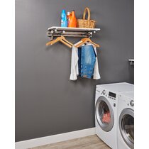 Loomie Over The Washer Storage Shelf, 4 Tier Wall Mount Laundry