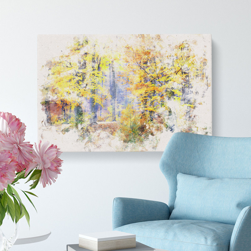 Forest In The Fall - Wrapped Canvas, 60cm H x 91cm W x 3cm D