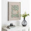 Reproduction d'art sur toile encadrée colorée, rétro, floral, vert et orange par The Creative Bunch Studio