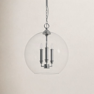 Vermilion 3-Light Dimmable Globe Pendant 