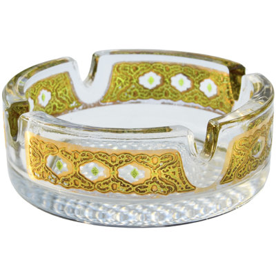Cendrier en verre Mid-Century Mid-Century