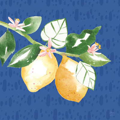 «Citron Traditions IV» par Dina June - reproduction d'art sur toile tendue