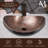 Pure Copper Hand Hammered Harbor Bathroom Vessel Sink 19"