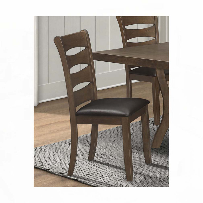 Chaises de salle à manger rembourrées en similicuir