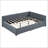 Full Size Upholstered Daybed With 2 Storage Drawers Sofa Bed Frame No Box Spring Needed-1837232360