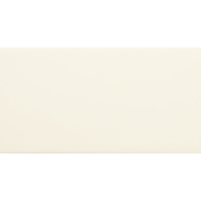 Curvaceous 3" x 6" Ceramic Wall Tile, White