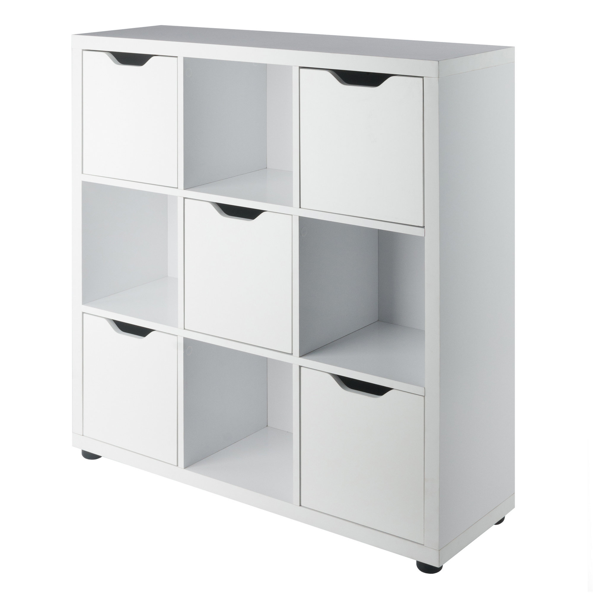 Ebern Designs Julian 3x3 Storage Cabinet & Reviews | Wayfair