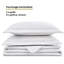 Ensemble de courtepointe surdimensionnés, couvre-lit léger blanc de 128 po x 120 po pour ensemble de literie édredon toutes saisons - ensembles de couvre-lit-113937836