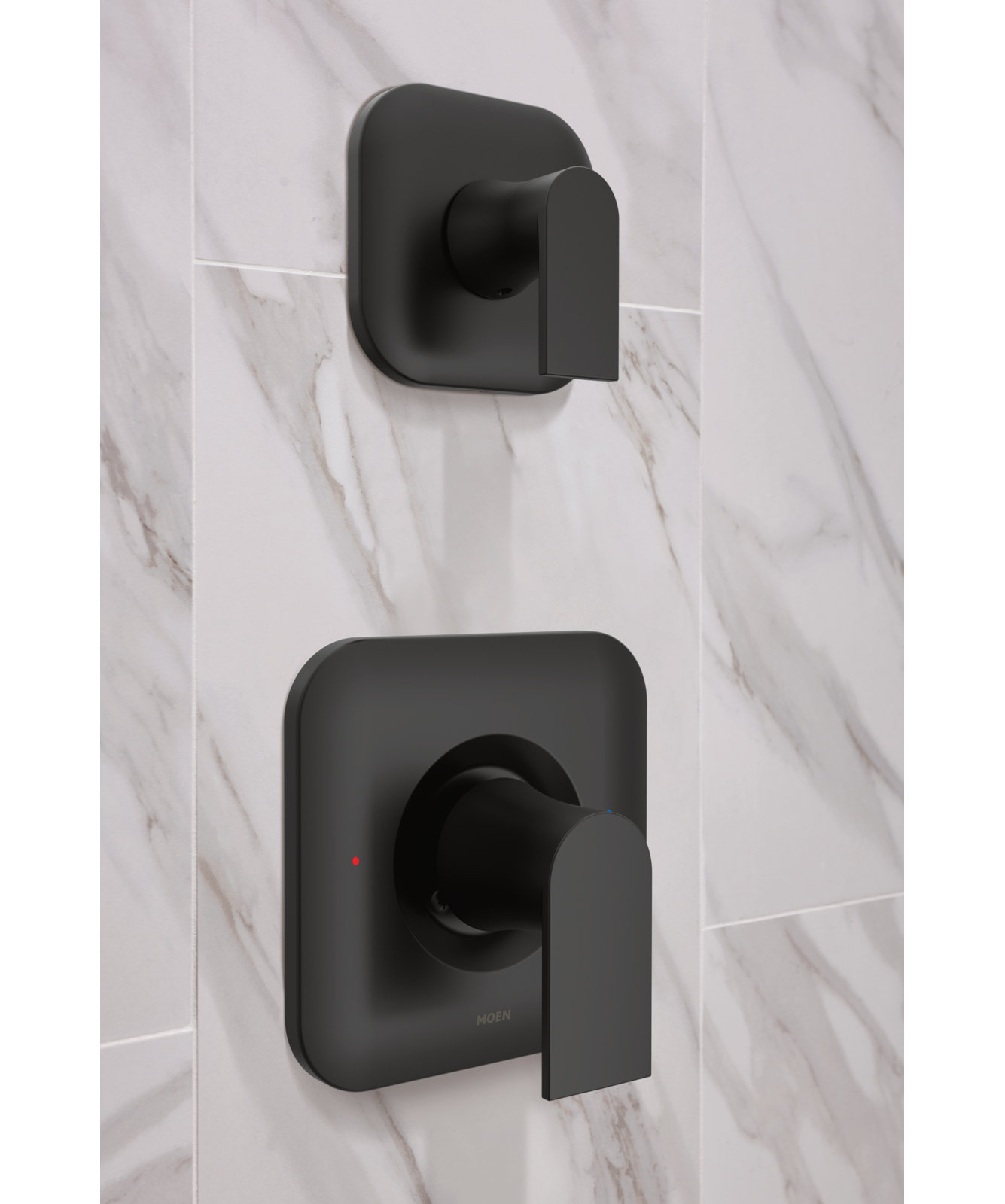 Genta LX Posi-Temp Shower Valve Trim Kit, Matte Black