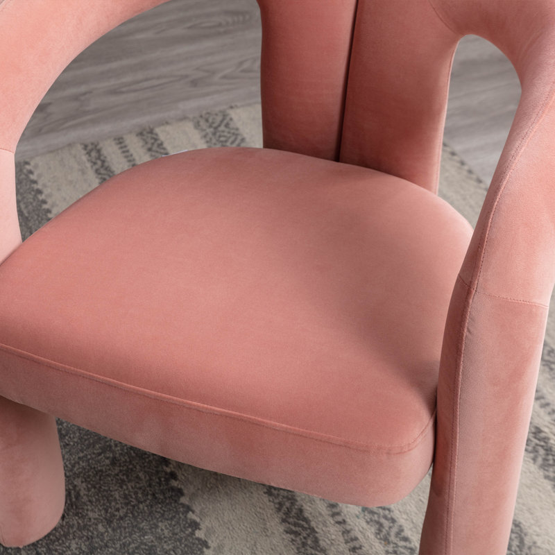 Alejos Velvet Armchair, Pink