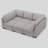 3-Seater Modular Sofa Chaise Lounge, Frostvelvet Upholstery Sofa Bed-874097729-874097728