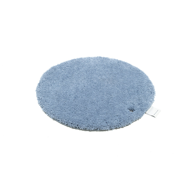 Circle Bath Rug, 90cm, Light blue