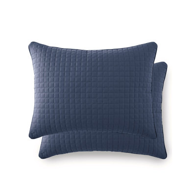 Deux housses de taie décorative matelassées en microfibre brodées Vilano Springs