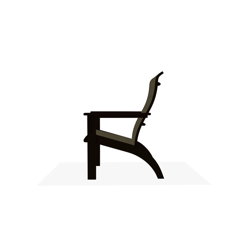 Adirondack MGP Polymer Outdoor Lounge Chair, Kona, Elevation Stone