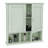 Minimalist style bathroom wall cabinet with 2 doors and adjustable shelves-71780610
