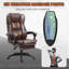 Fauteuil de bureau à haut dossier 5 modes, fauteuil de direction, fauteuil pivotant en similicuir