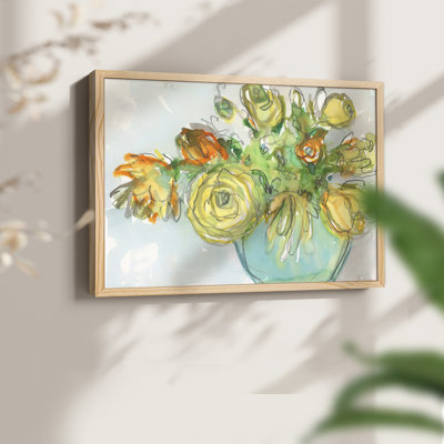 Printemps accent floral I - impression encadrée - réaménageable
