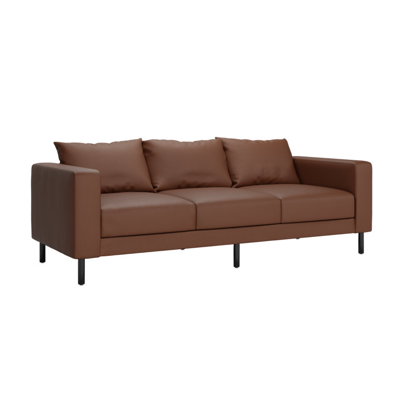 Essential Sofa, Terra Cactus Leather / Metal, Metal