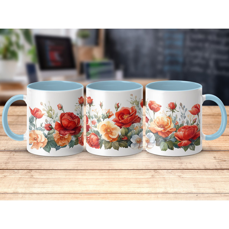 Ceramic Coffee Mug, Light Blue