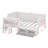 Twin Daybed With Storage Shelves And Study Desk, Matching Stool-639716646