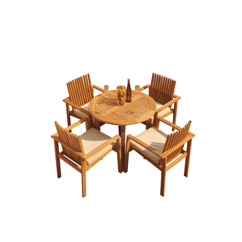 Outdoor 3 - Piece Teak Dining Set