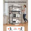 Tablette de rangement pliante avec roulettes