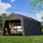 13 X 20 Ft Heavy Duty Carport, Portable Garage With All-steel Metal Frame & Vents