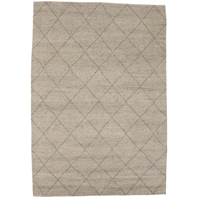 Tapis oriental marocain crème 6 x 9