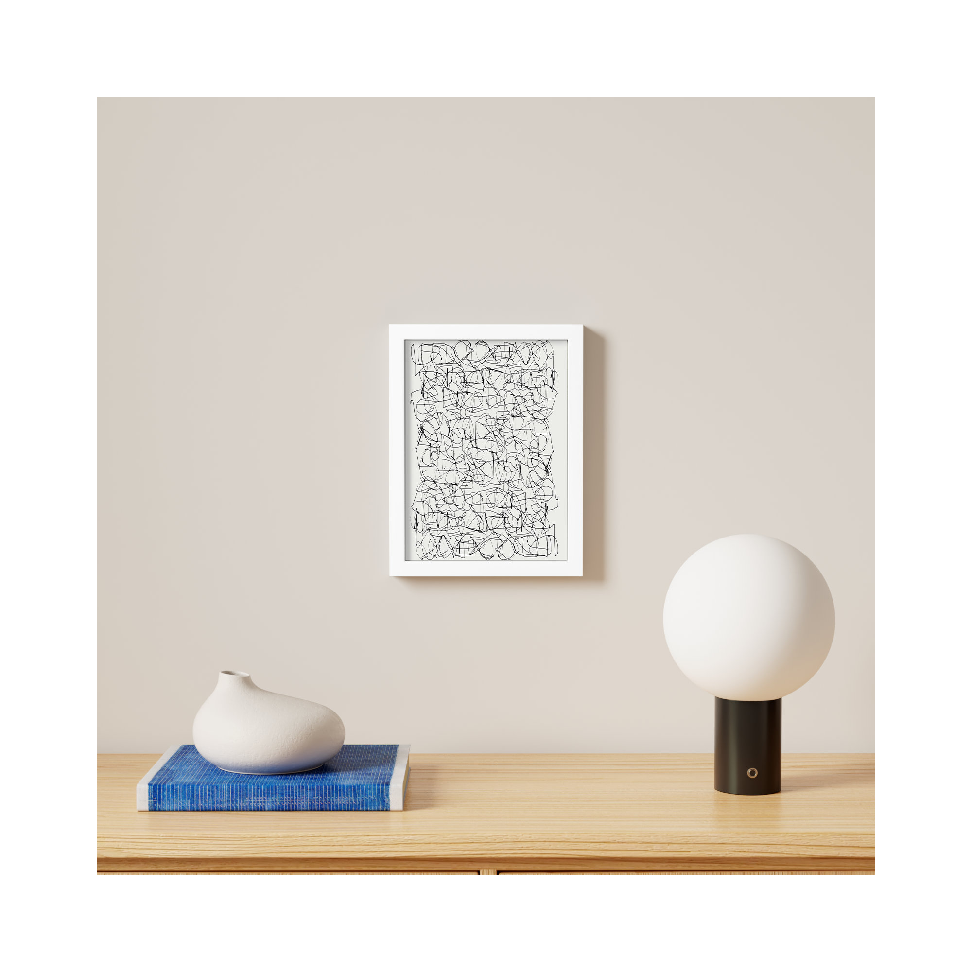 Circuitry by Dan Hobday, 13" H X 10" W, White