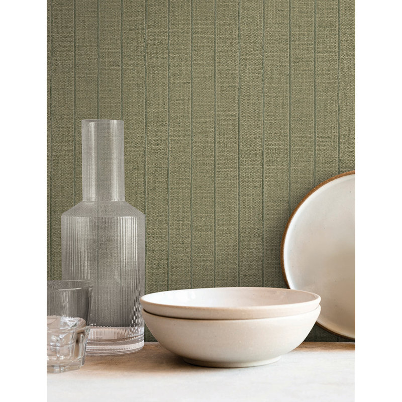 Cording Stripe Wallpaper, Green