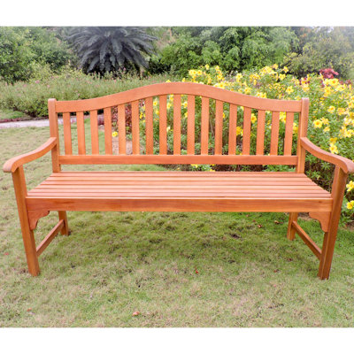 Enright Solid Wood Garden Bench by Breakwater Bay