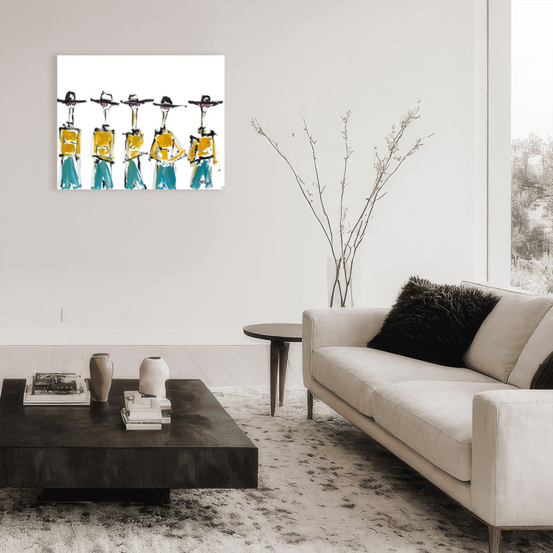 Hats And Slacks Print by Chauncey Jacks, 24" H x 30" W x 1.5" D, Wrapped Canvas, Does Not Apply