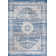 Marzo Ornate Bohemian Medallion Blue/Dark Gray Rug